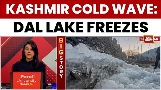 Kashmir shivers: Severe cold wave grips valley, temperatures plunge to -25°C in Dras