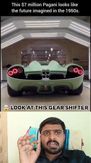 The $7 Million Pagani Has the Craziest Gear Shifter Ever 🤯 #pagani #supercar #hypercar #shorts