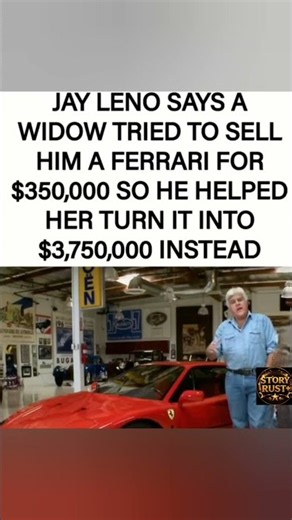 Jay Leno’s Ferrari investment turned into a $3.75M fortune! 🚗💰🔥#JayLeno #Ferrari #CarCollection