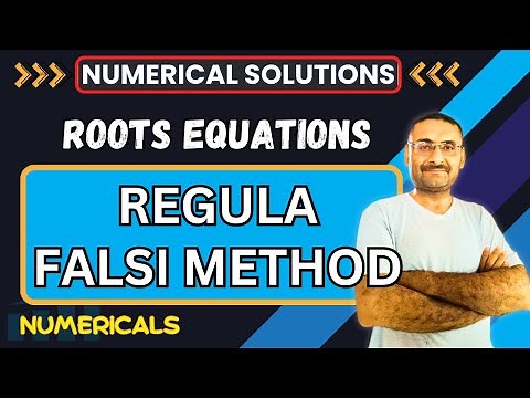 Regula Falsi Method | False Position | Root of Equations | Numerical Solutions | Btech | BCA | Maths