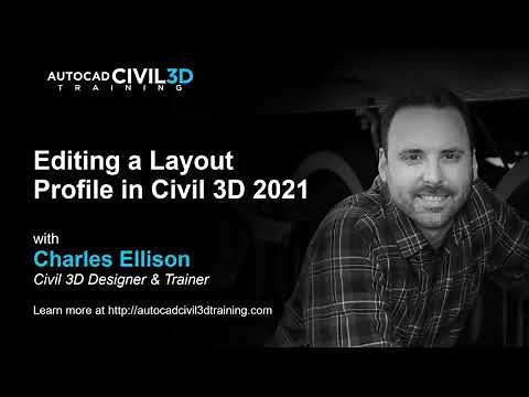 Editing a Layout Profile in Civil 3D