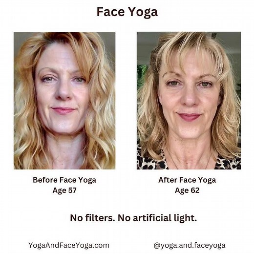 Face Yoga, Before & After