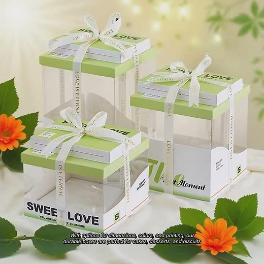 24. "Custom Order Accepted Cake Boxes for Your Business's Packaging Needs
