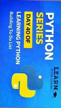 Python Todo List App Made Easy