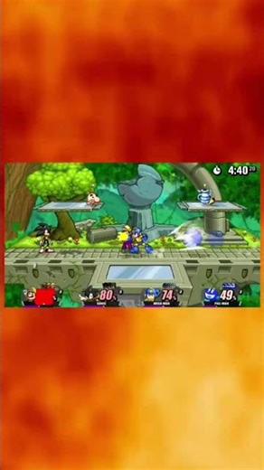 SSF2 Mario Vs Sonic Vs Mega Man Vs Pac-Man