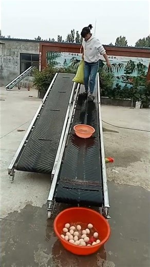 Flexible Folding Belt Conveyor for Dynamic Work Environments. #shorts