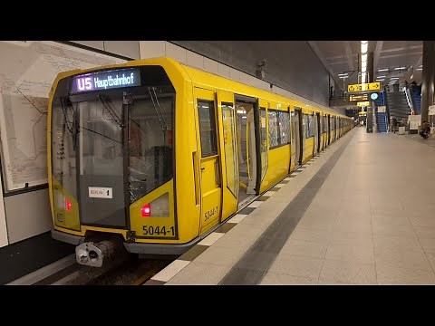 U-Bahn Berlin Mitfahrt von Hönow bis Hauptbahnhof im H01 auf der U5 Komplette Linie