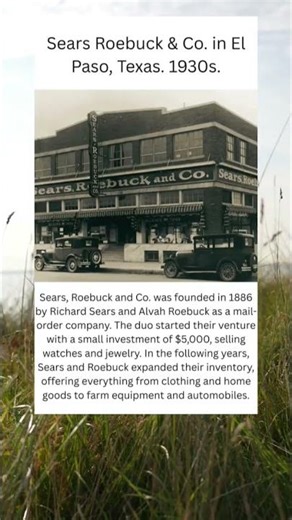Sears, Roebuck and Co. was founded in 1886 by Richard Sears and Alvah Roebuck #sears #history #usa