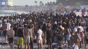 Women wrestle on Miami beach on biggest spring break EVER