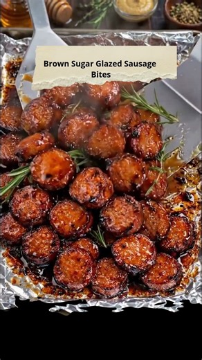 Brown Sugar Glazed Sausage Bites
