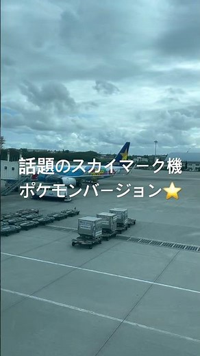 話題のスカイマーク機ポケモンバージョン⭐️ #羽田空港 #スカイマーク #那覇空港