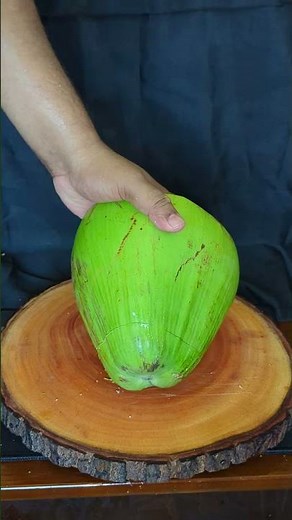 super fast coconut cutting tutorial #satisfying #cuttingskills