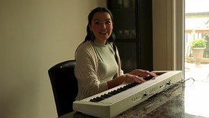 Woman sharing Inuit stories through grassroots musical