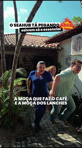 A empresa tá pegando fogo, levem só o essencial! 🔥👀