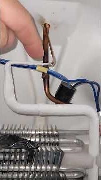 Kenmore refrigerator not working clogged capillary tube liquid line frosted no cooling evaporator