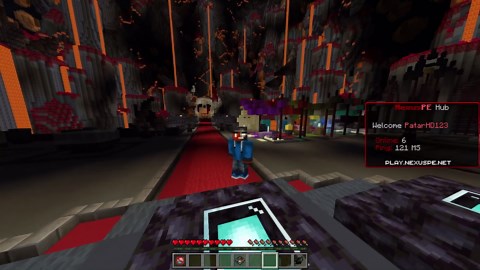 This faction server has lucky blocks? | Minecraft Bedrock