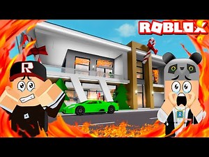 Yeni Evimiz Yandı!! - Panda ile Roblox Brookhaven