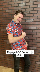 1.2K views | Sail into style with our Popeye button-up shirt featuring an all-over print! ⚓ #popeyethesailorman #bottonupshirt #funshirtaddict #casualshirts | Fun.com | Facebook