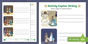 Nativity Caption Writing Activity