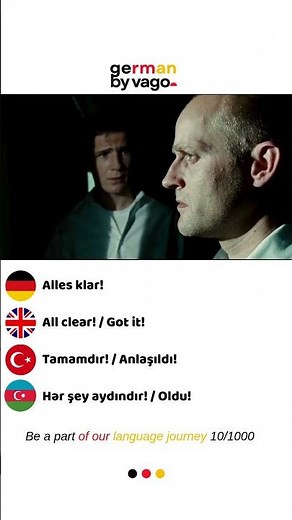 German Slang: The ALL-IN-ONE Phrase "Alles klar!" #shorts #german #learngerman