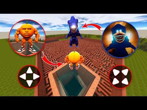 EPIC BATTLE: ODINDINDUN vs Godzilla Sonic Tapes in the maze Garry’s Mod