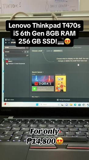 Lenovo ThinkPad T470s i5 6th Gen 8GB RAM 256 GB SSD