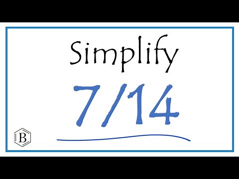 How to Simplify the Fraction 7/14