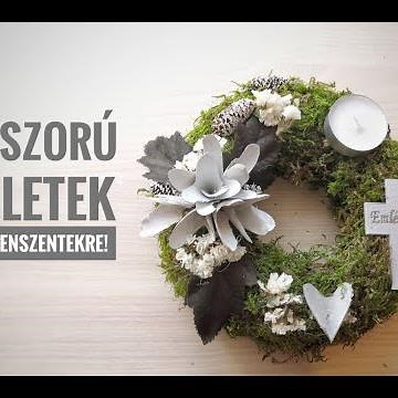 10 Koszorú Ötlet Mindenszentekre! Halottak napi Koszorú készítés | Wreath Idea for all souls day!