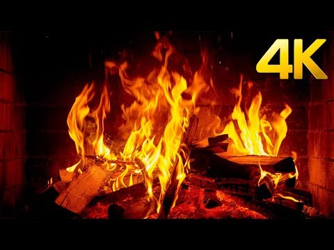 Cheerful Jazz Music & Christmas Fireplace Ambience🔥Burning Logs & Jazz Playlist for Positive Vibes