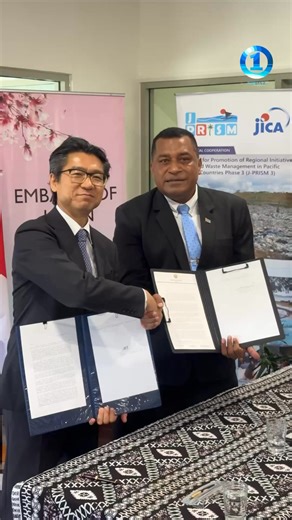 #FijiOneNews | Towns and cities across the country are set to receive a major boost to their waste management services following the signing of a Grant Agreement by the Japan International Cooperation Agency (JICA) for approximately 12.5 million worth of new equipment to the Ministry of Local Government. The Exchange of Notes was signed by Isami Takada, Counsellor and Deputy Head of Mission of the Embassy of Japan to Fiji, and Minister for Housing and Local Government Maciu Nalumisa. This was fo