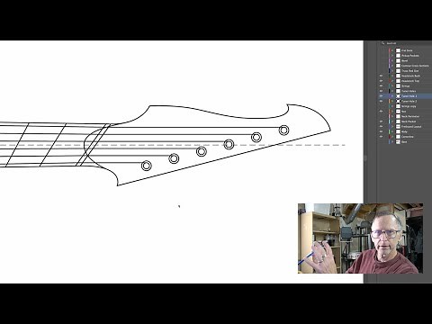 Making A 3D Model Of A 6 String Multiscale Guitar Neck Part 1