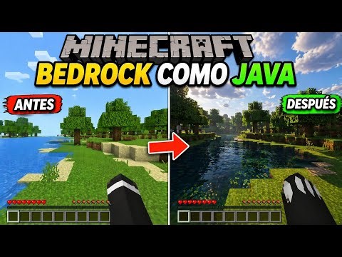 Hice que Minecraft Bedrock se vea como Java (SIN SHADERS)
