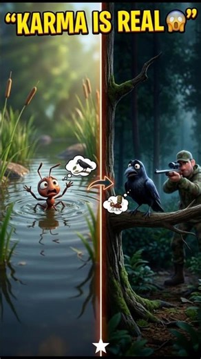 “Tiny Ant Saved a Crow… What Happened Next Will Shock You 😱”