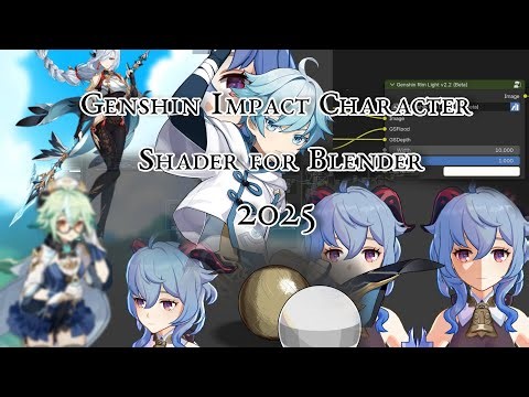 Genshin Impact Character Shader for Blender (EEVEE & Cycles) 2025