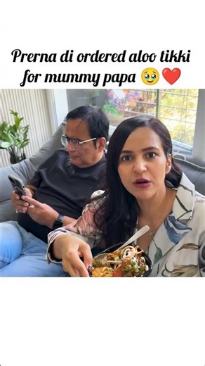 Prerna di ordered aloo tikki for mummy papa 🥹❤️ @triggeredinsaan #liveinsaan #shorts