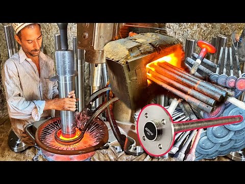 Manufacturing Process of Truck Axle in Street Factory || Изготовление оси грузовика