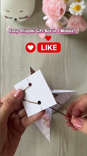 Easy Origami Gift Box in 1 Minute!