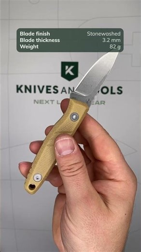 Böker Plus Five Point Nine 02BP0008 Stonewashed 440C, Brown Micarta, fixed knife