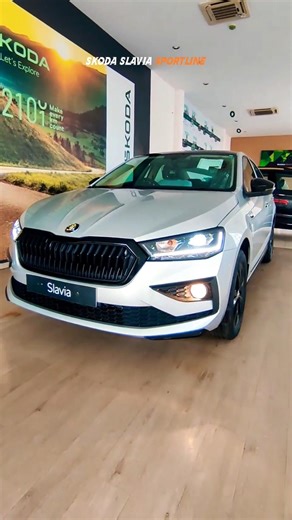 Skoda Slavia Sportline 2026 🔥 Sporty Sedan Look! #yugbyte #automobile #viral #car #skoda #slavia