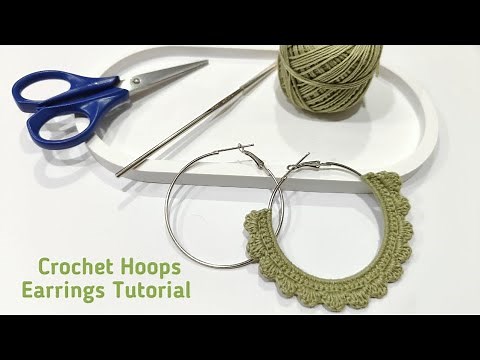 DIY Crochet Hoops Earrings Tutorial: Simple & Quick!