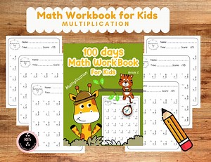 Grade 2 Multiplication Math Workbook: 100 Days of Worksheets - Etsy
