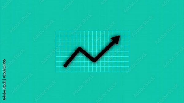 Simple graph bar icon illustrates data visualization. Represents metrics, analysis, and performance tracking Business growth concept, business up,