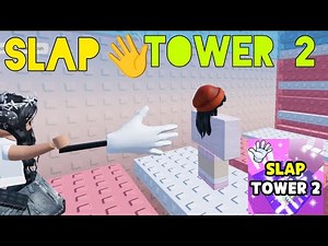 ROBLOX Slap Tower 2 doing a race with my cousins👋