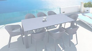 Table extensible VEGAS dimensions de 180 à 220 cm en polypropylène renforcé de fibre de verre. Facilement extensible, vous offrant un choix de deux options de taille. Le mécanisme d'extension intelligent permet d'ajuster facilement la table à votre taille préférée. Pour une utilisation intérieure et extérieure avec protection UV. Disponible en blanc, taupe et gris charbon. #fauteuil #vintage #interiordesign #homedecor #interior #decoration #furniture #deco #salon #workshop #sofa #chair #interieu