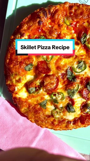 Skillet Pepperoni Pan Pizza Recipe