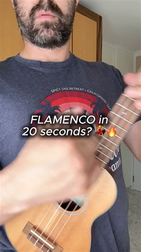 Learn FLAMENCO in 20 Seconds?! 💃🔥 Feel the rhythm, master the strum, and set your uke on FIRE! #ukulele #flamenco #tutorials #ukuleletutorial | Boris Mogilevski