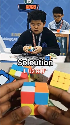 Ziyu Ye Fastest 2x2 Cube World Record😱[0.39] #rubikscube#shorts#worldrecord