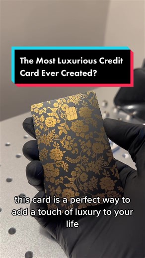 Elegant Floral Edition Metal Credit Card by Signet London