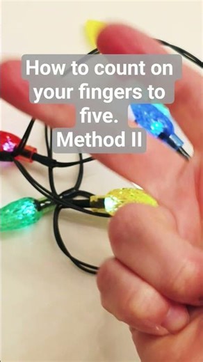 How To Count On Your Fingers To Five. Method II 💡 #howto #hands #diy #notalking