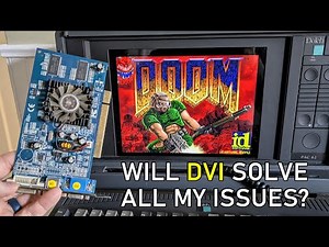 Will a video card with DVI fix my DOS text-mode issues? (Dolch PAC-62)